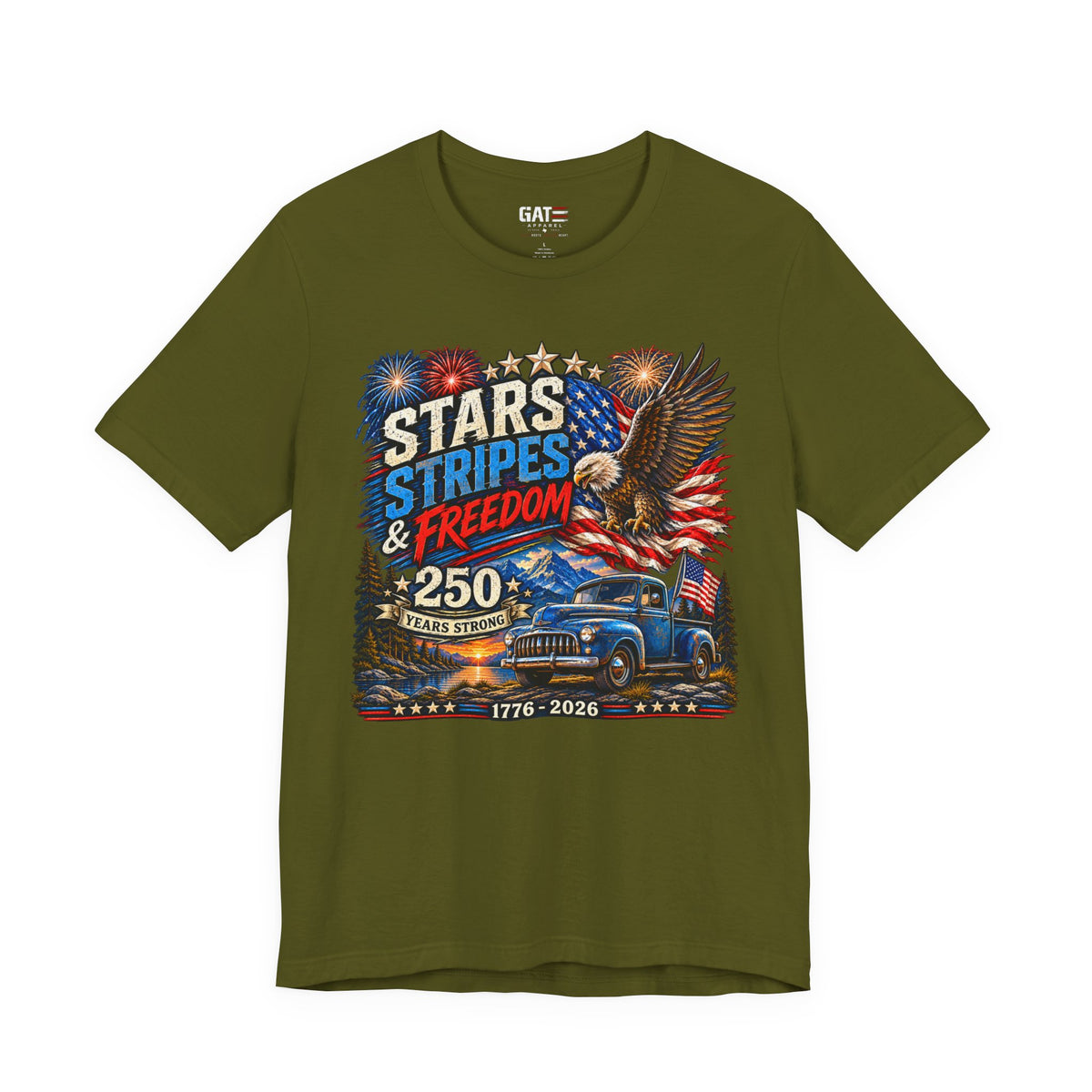 Stars Stripes & Freedom 250th Anniversary Shirt | Patriotic Tee