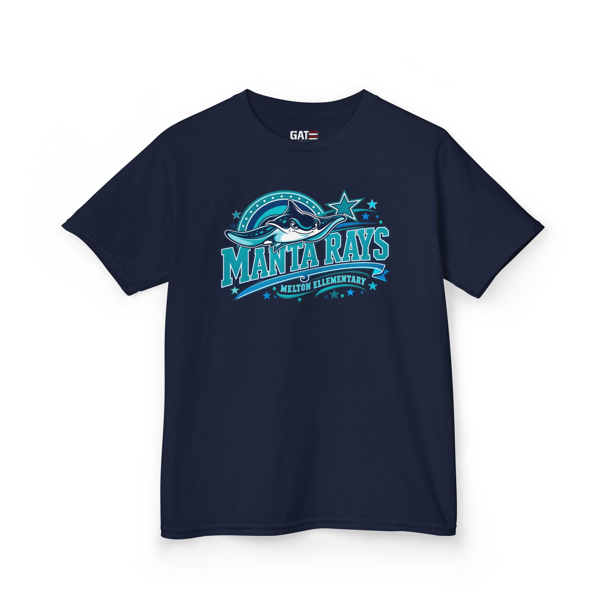 Melton Kids Tee — 'Manta Rays' Ocean Graphic Youth Tee