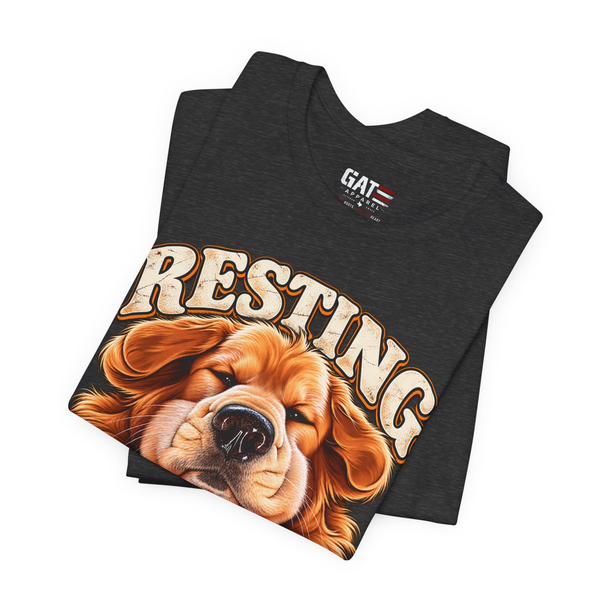 Resting Treat Face Dog T-Shirt — Funny Puppy Graphic Tee for Dog Lovers