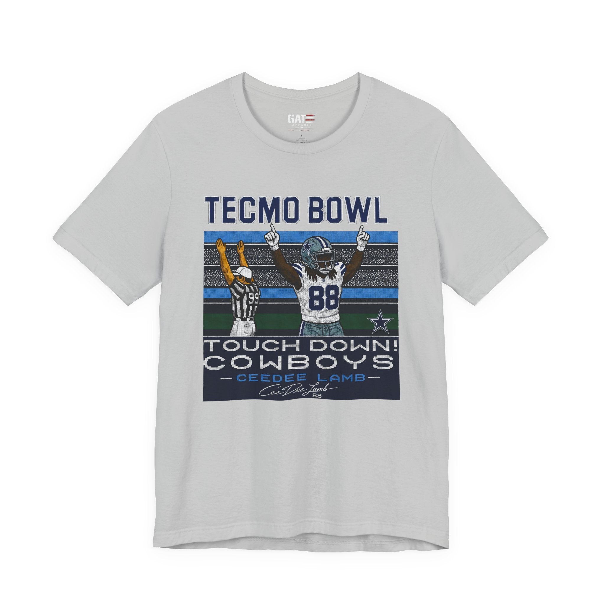 Copy of Retro CeeDee Lamb Shirt, Tecmo Bowl Inspired Cowboys Football Tee, Vintage 8 Bit Gamer Shirt, Touchdown Graphic Tee