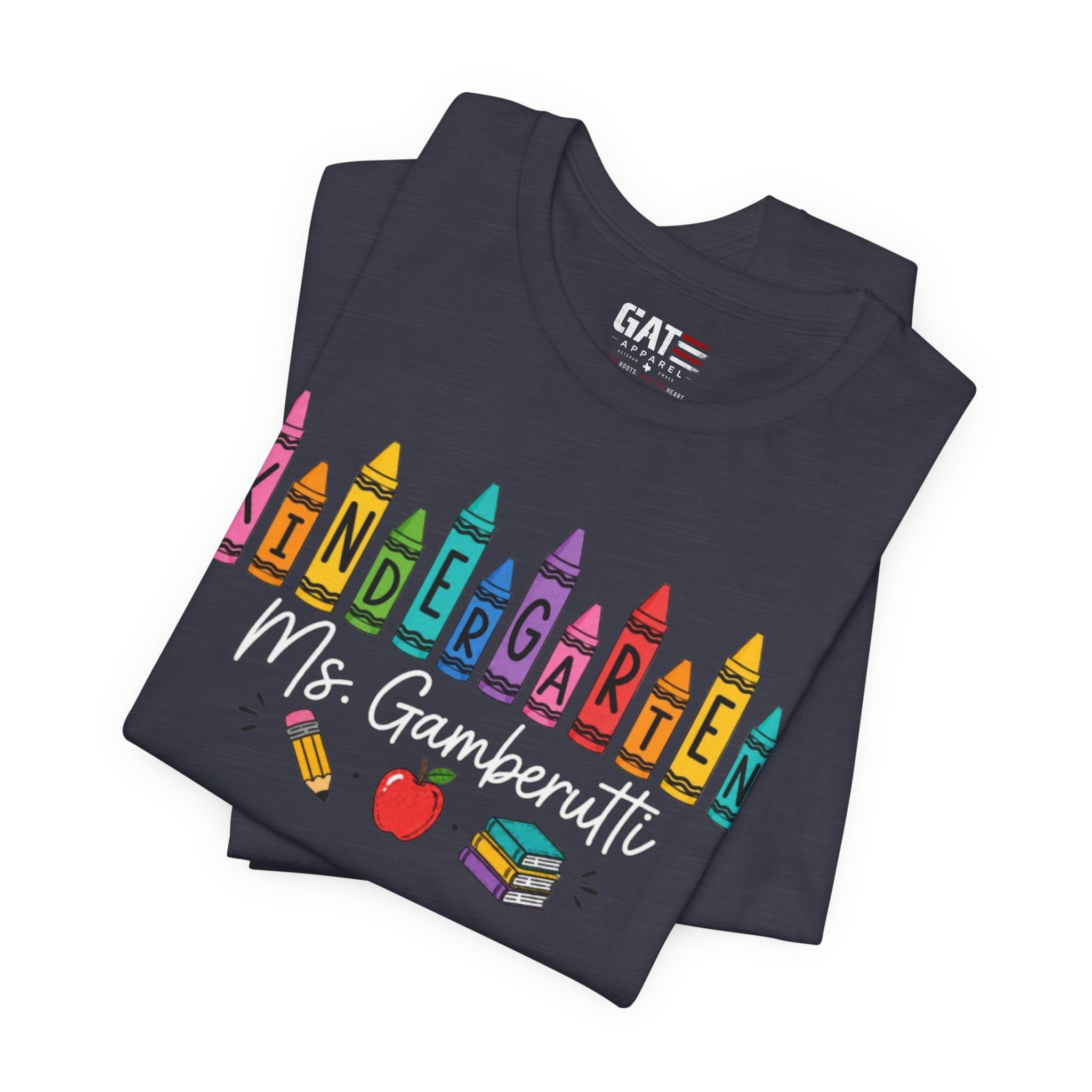 Customize Grade Level and Name Teacher Crayon Shirt