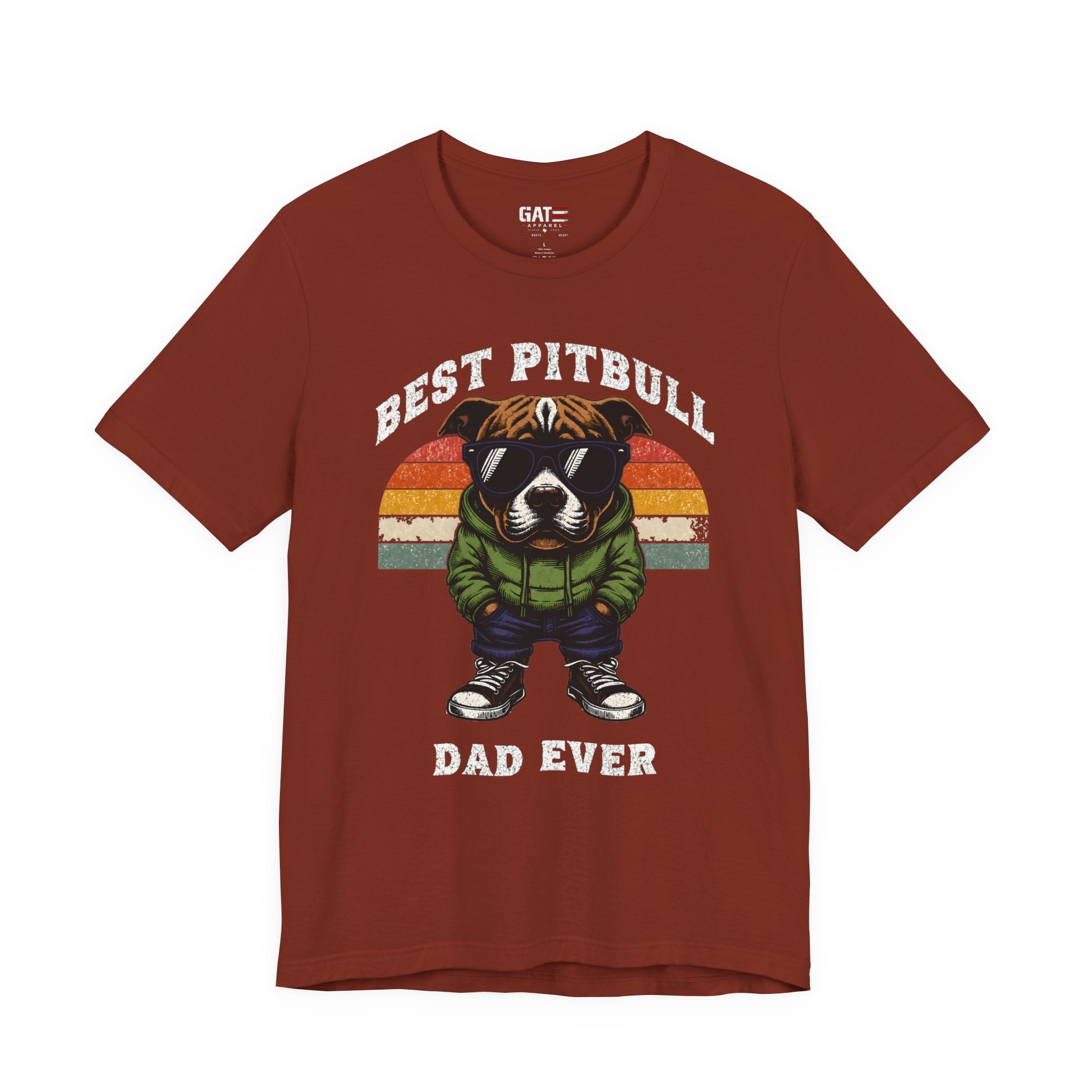 Best Pitbull Dad Ever T‑Shirt