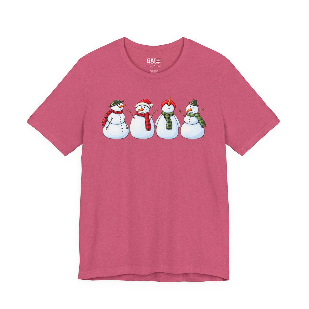 Snowman Winter Graphic T-Shirt - product mockup view 10