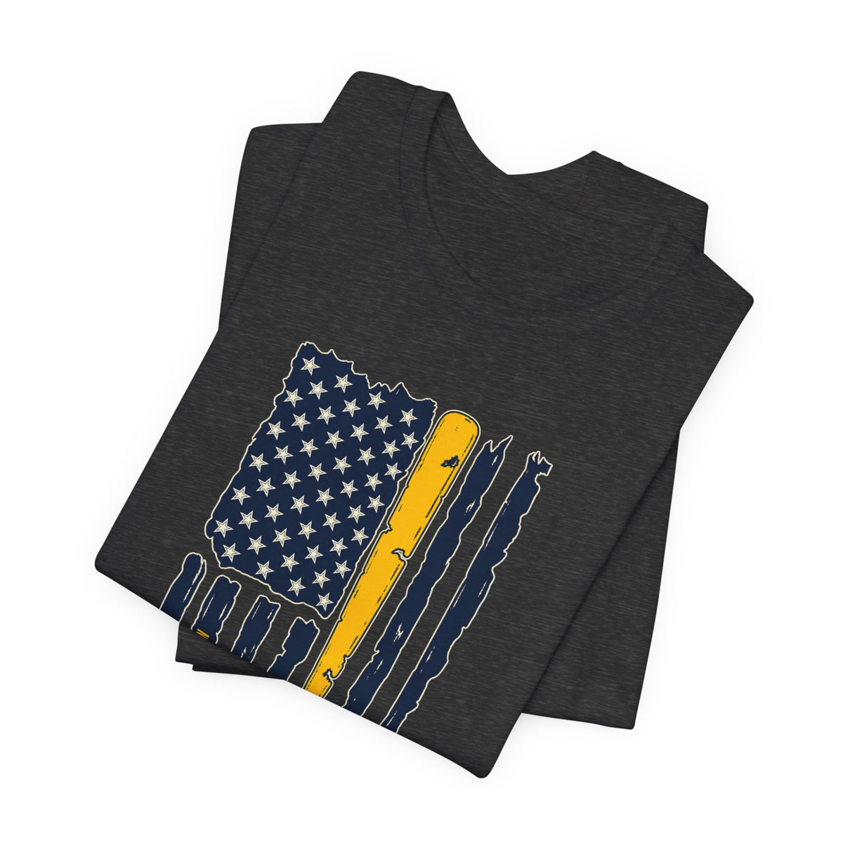 Milwaukee Brewers Brew Crew distressed baseball bat flag T-shirt - alternate product photo 16