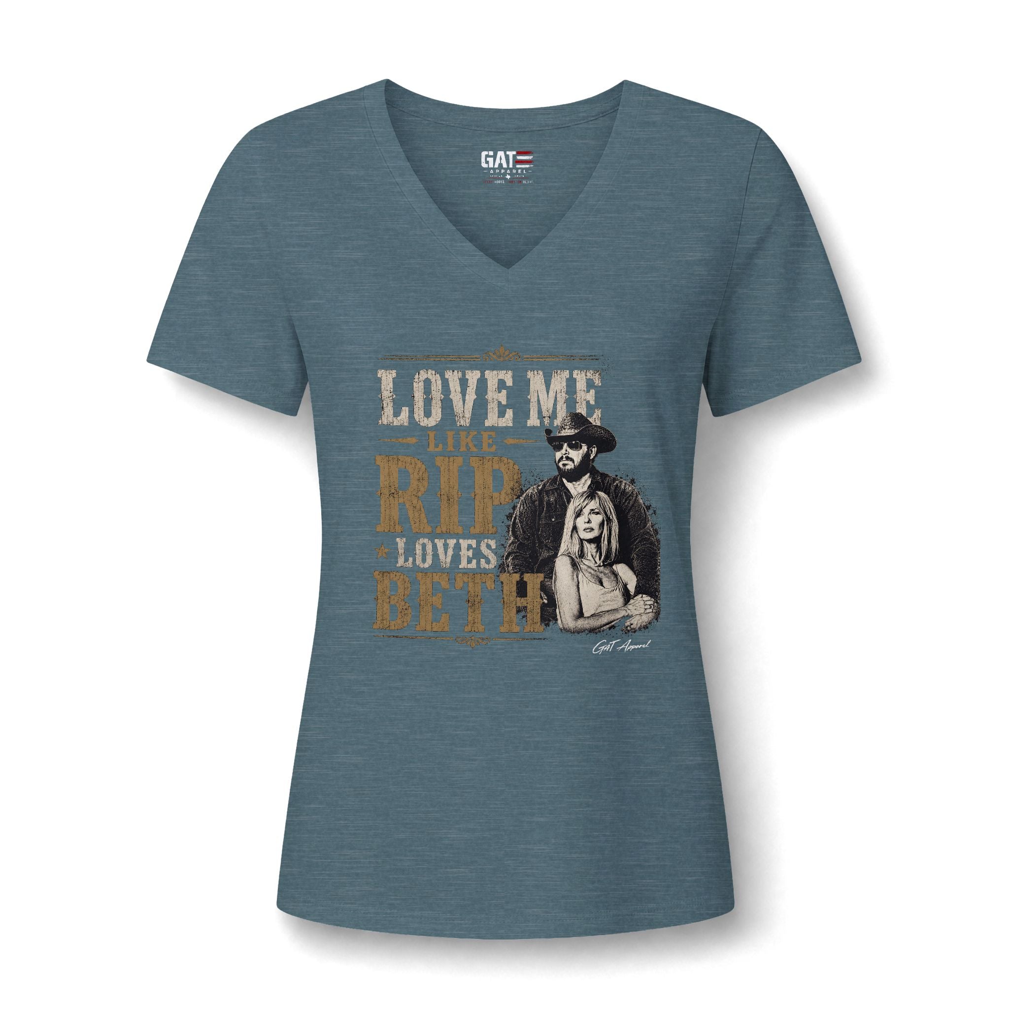 Love Me Like Rip Loves Beth V-Neck Tee