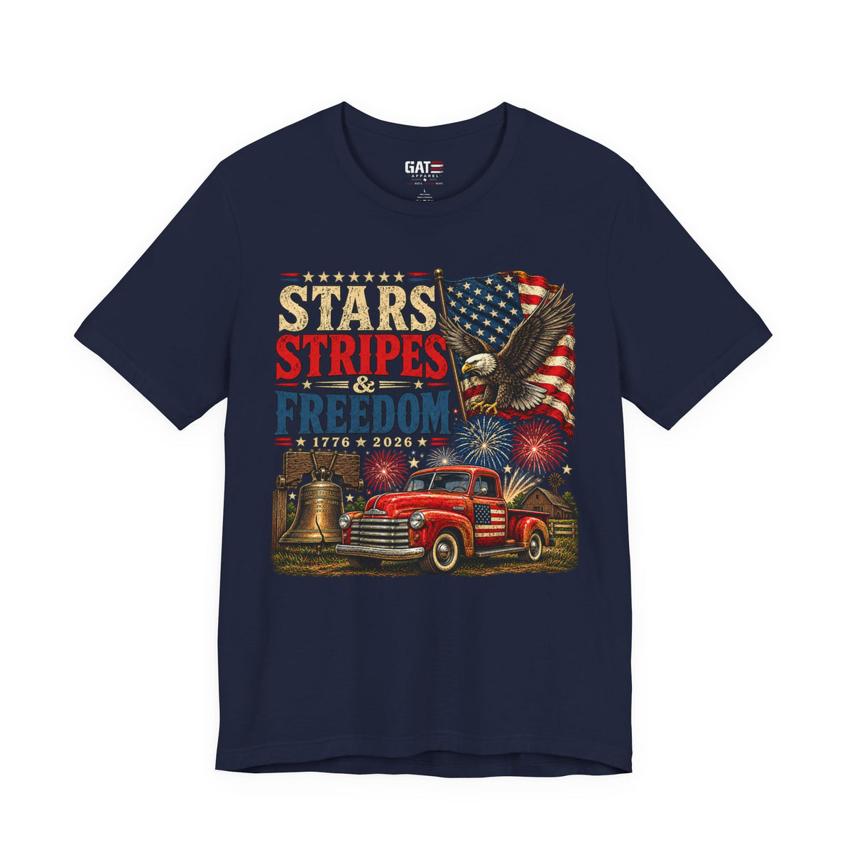 Stars Stripes & Freedom Shirt | Patriotic American Tee
