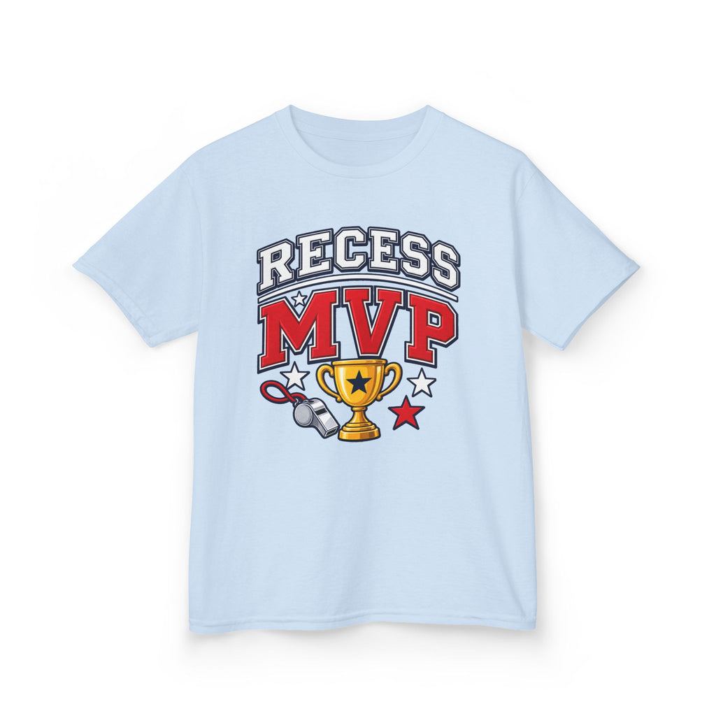 Recess MVP Kids T‑Shirt — Trophy & Whistle Playground Shirt for Boys & Girls