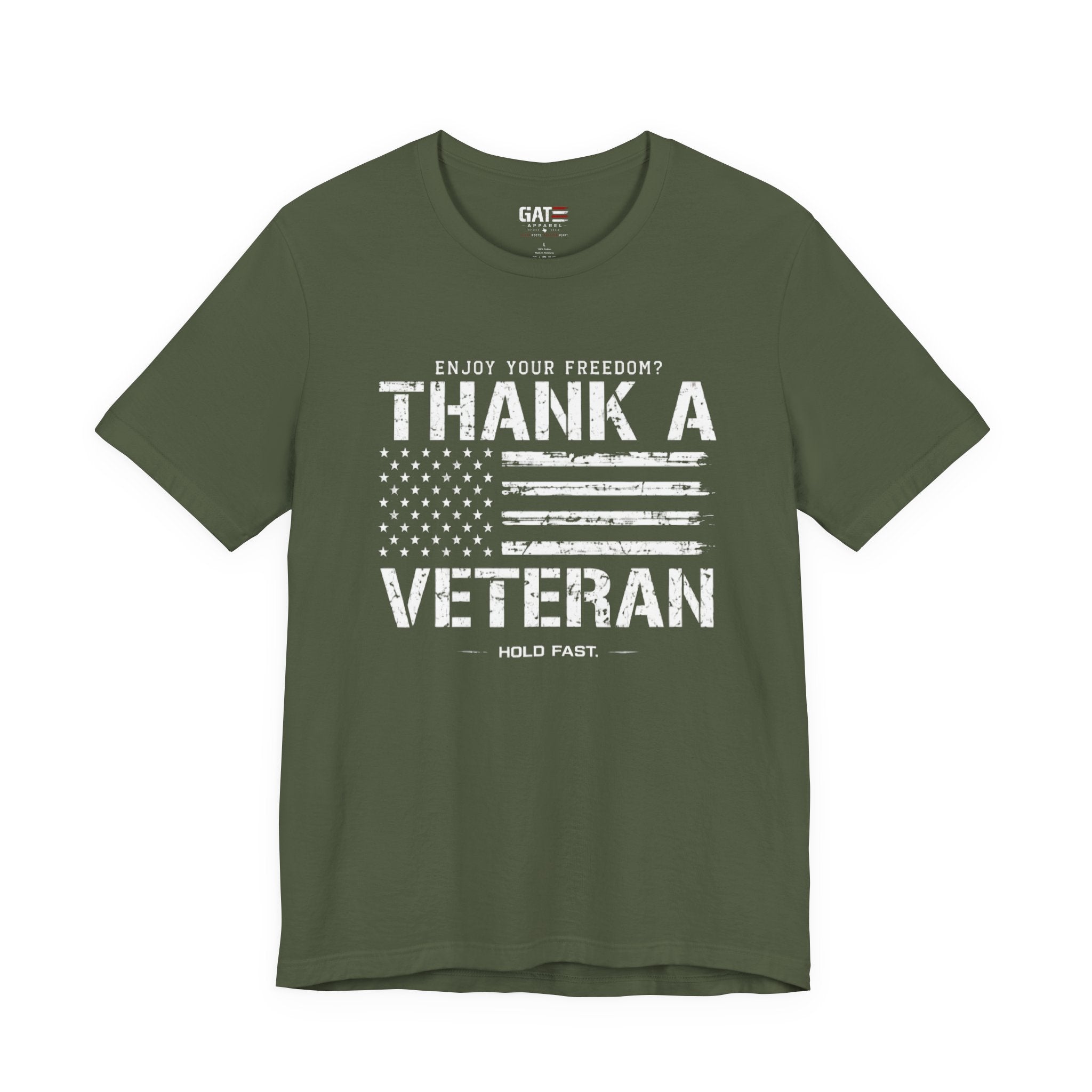 Veteran Shirt Enjoy Your Freedom Thank A Veteran Tee Patriotic American Flag Shirt Military Appreciation Gift for Men and Women