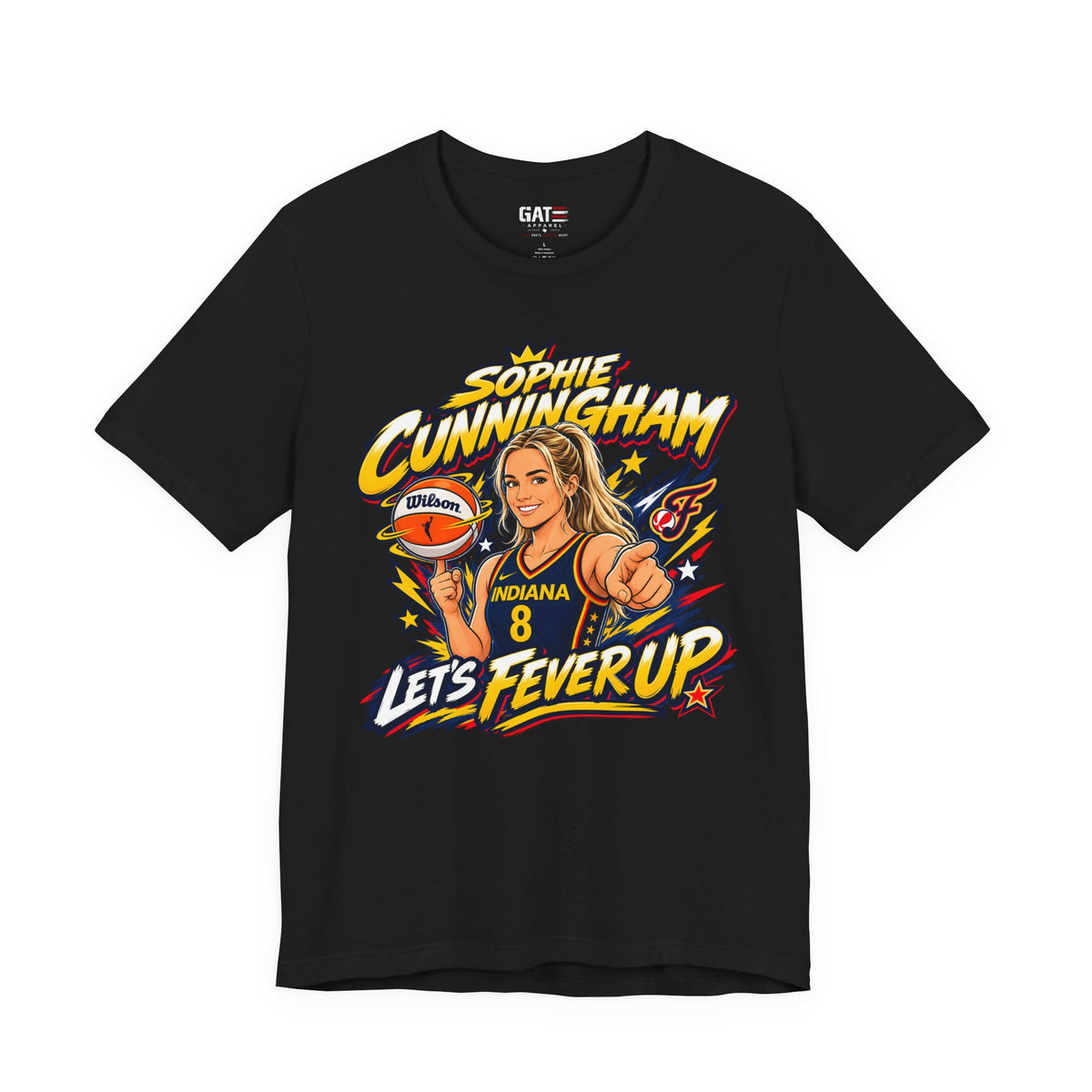 Sophie Cunningham #8 Fever Up Shirt | Indiana Fever Tee