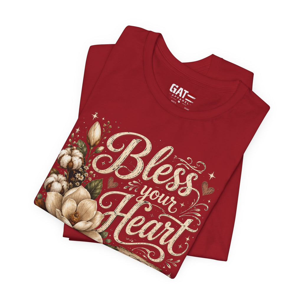 Funny Southern Shirt, Bless Your Heart Tee, Southern Humor Graphic Tee, Magnolia Floral Shirt, Country Girl Gift, Farmhouse Style Tee