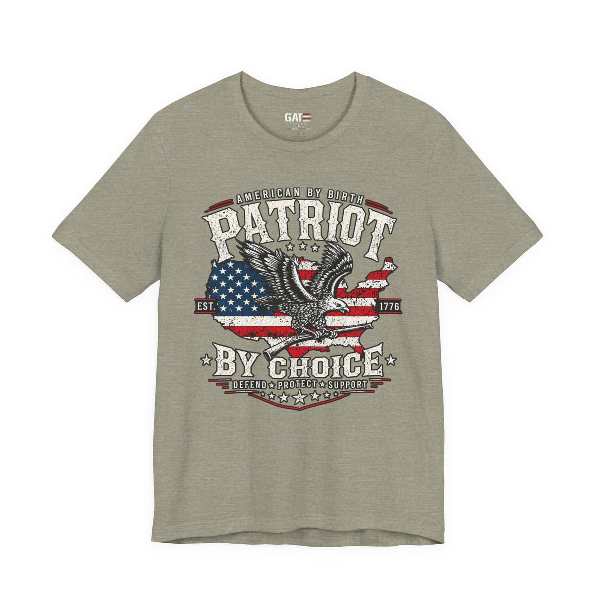 Patriot by Choice Shirt | American Flag Eagle Tee
