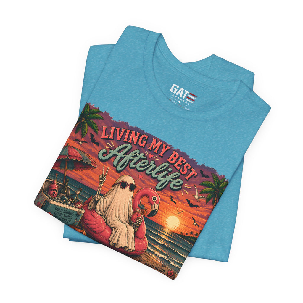 Summerween Shirt, Spooky Beach Shirt, Ghost Beach Tee, Halloween Beach Shirt, Coastal Halloween Tee, Tropical Ghost Shirt