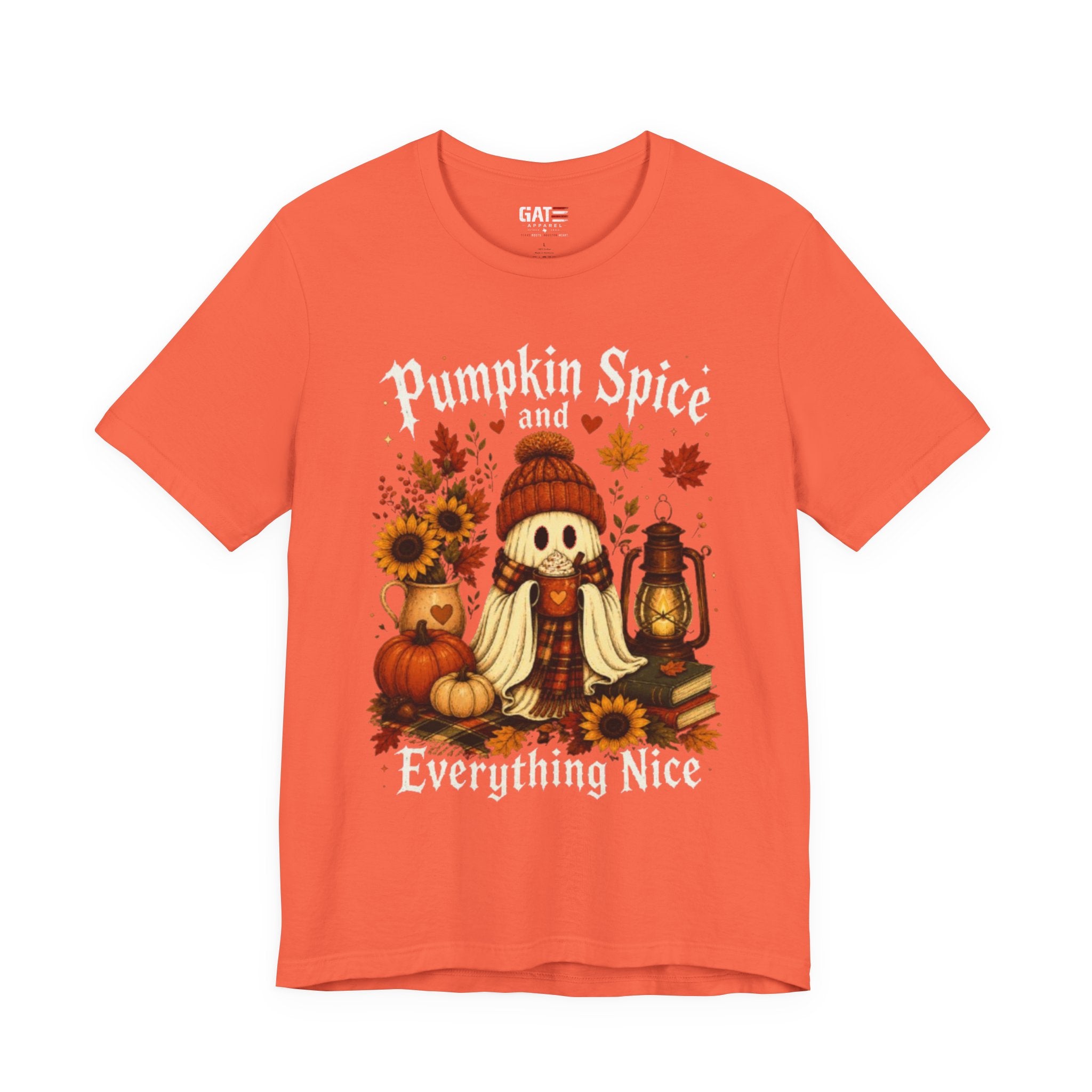 Pumpkin Spice Everything Nice Tee — Fall Scarecrow & Pumpkins Autumn Graphic Shirt