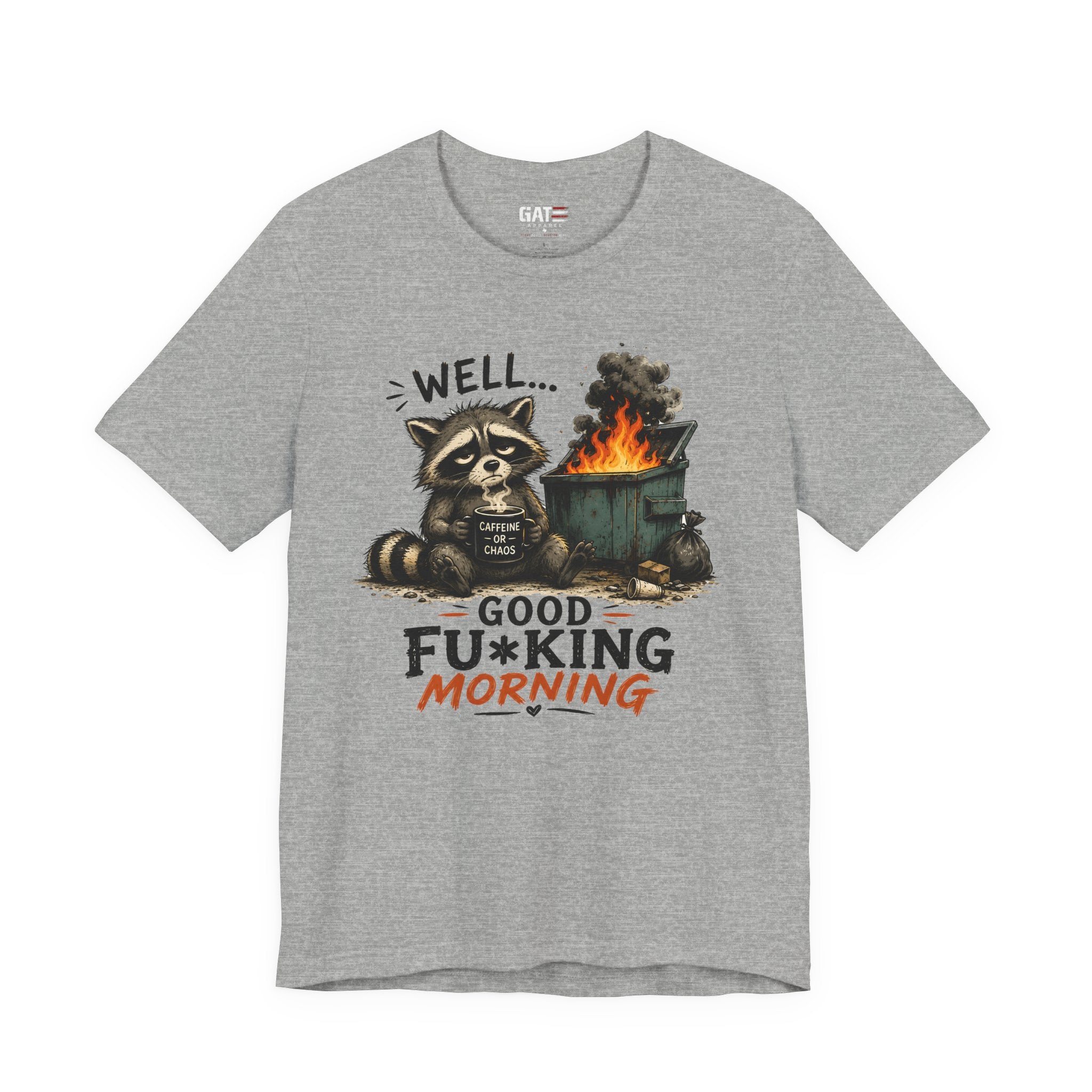 Funny Raccoon Shirt, Coffee Lover Shirt, Trash Panda Tee, Funny Animal Shirt, Sarcastic Shirt, Coffee Addict Gift, Unisex Graphic Tee