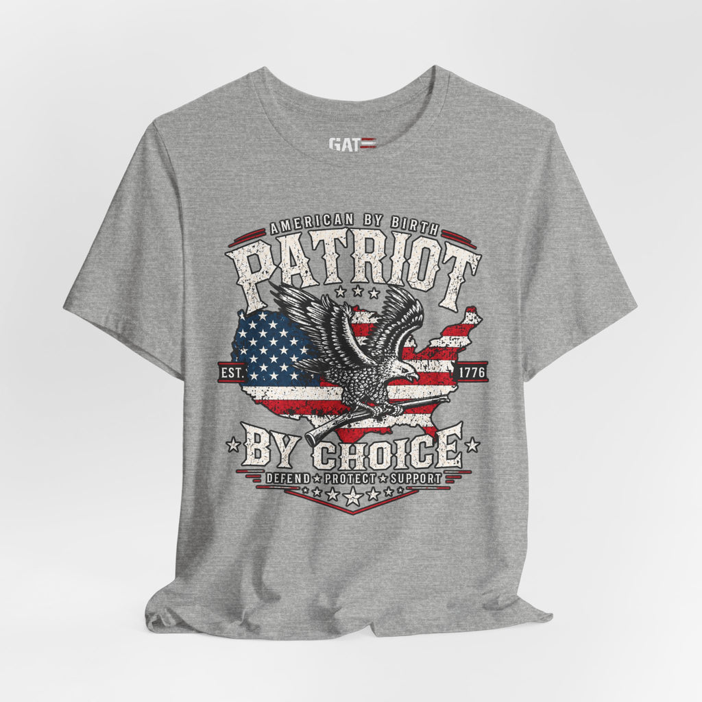 Patriot by Choice Shirt | American Flag Eagle Tee