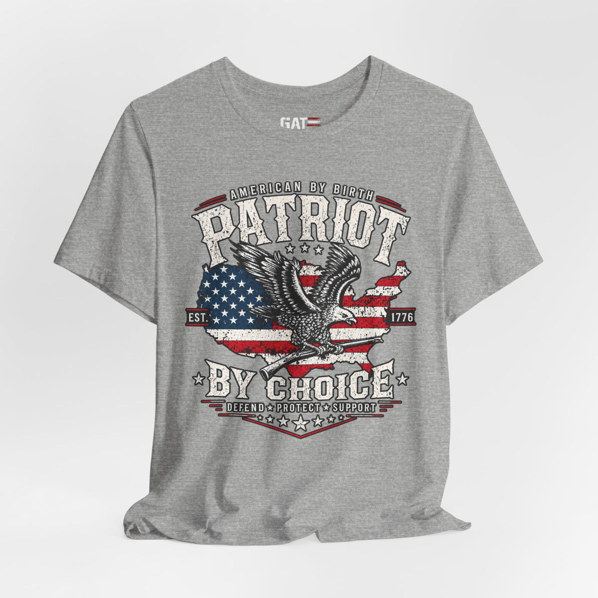 Patriot by Choice Shirt | American Flag Eagle Tee