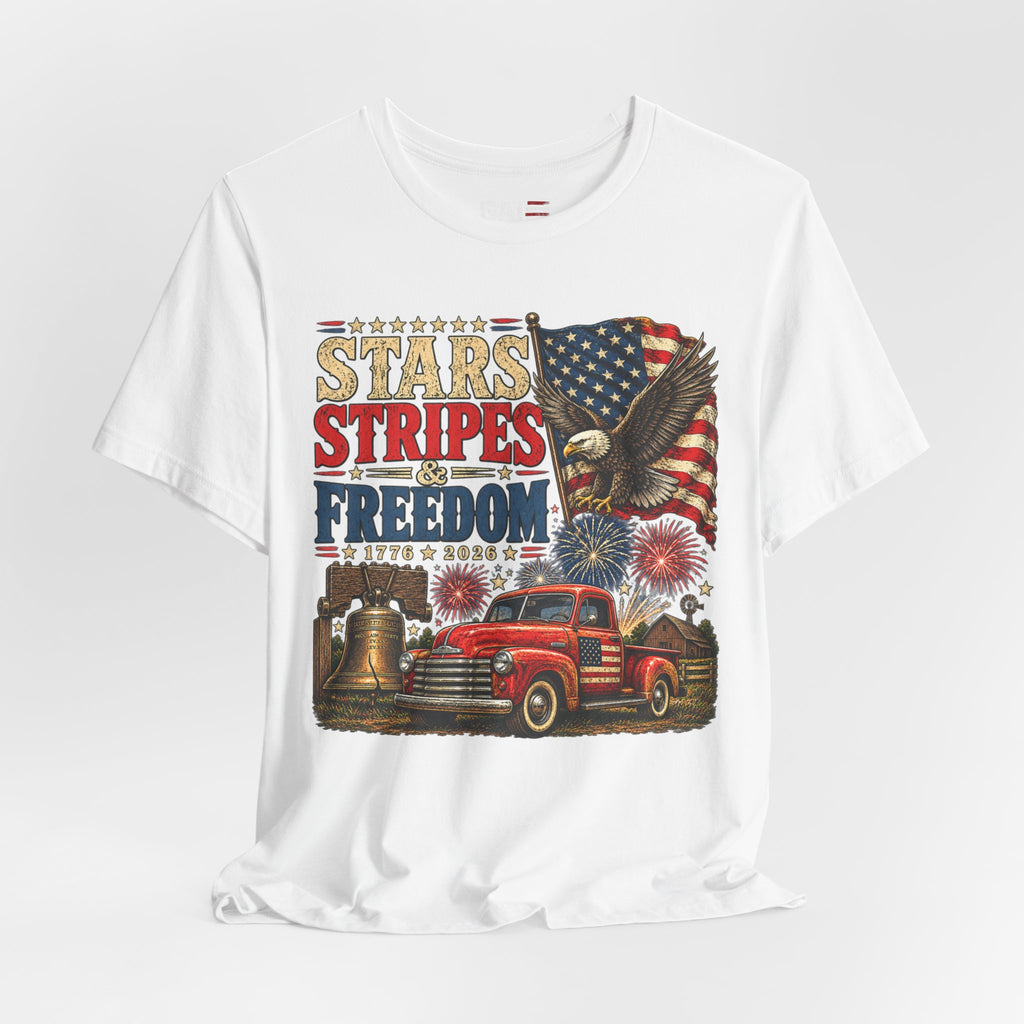 Stars Stripes & Freedom Shirt | Patriotic American Tee