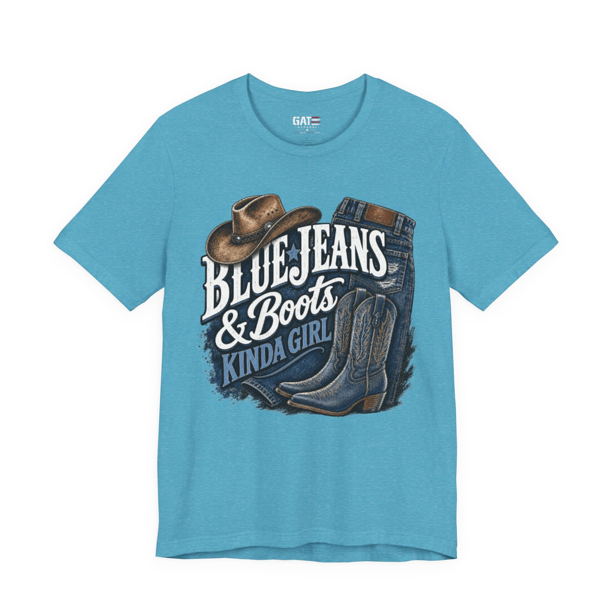 Blue Jeans & Boots Kinda Girl Country Cowgirl T‑Shirt