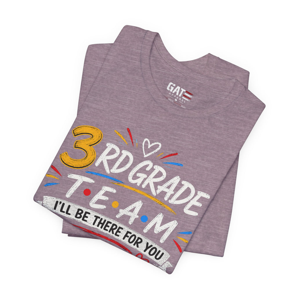 3rd Grade Team Tee, Teacher Squad Shirt, Color Dot Inspired Teacher Shirt, Grade Level Team Gift, School Staff Apparel, Friends Theme