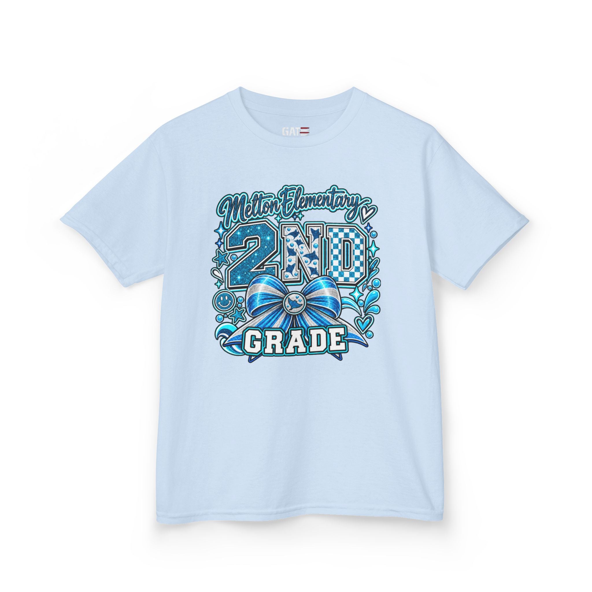 Melton 2nd Grade Kids T‑Shirt — Ribbon Design