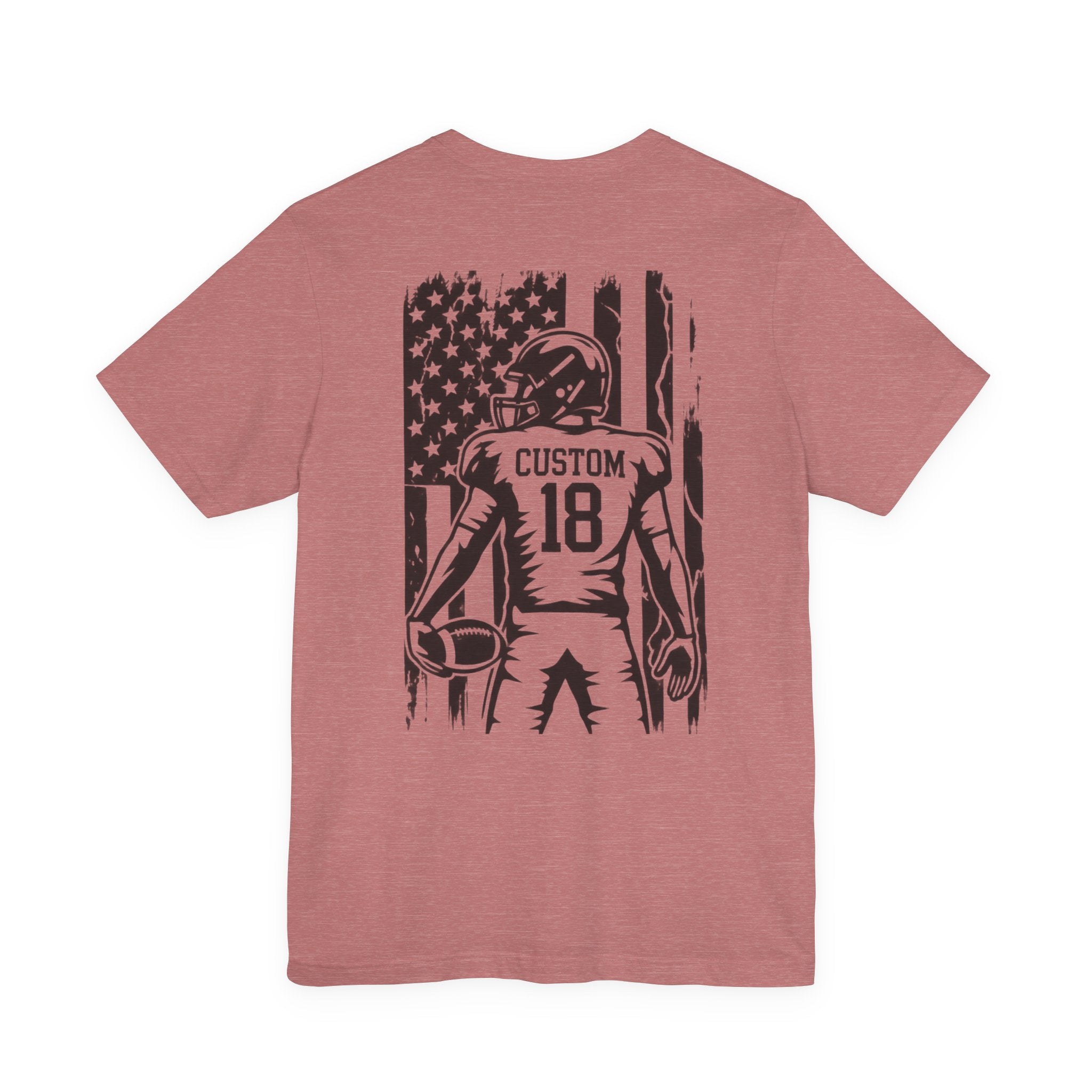 Football Mom Personalized Shirt Custom Player Name Number Helmet Game Day Tee