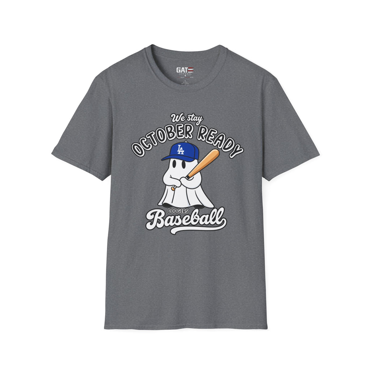 Dodgers Halloween baseball fan tee mockup