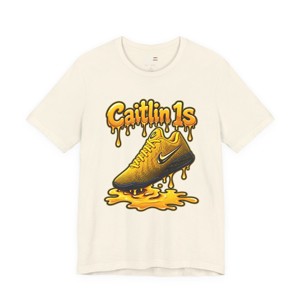 Caitlin Clark Caitlin 1s Iowa Yellow Paint Sneaker Shirt
