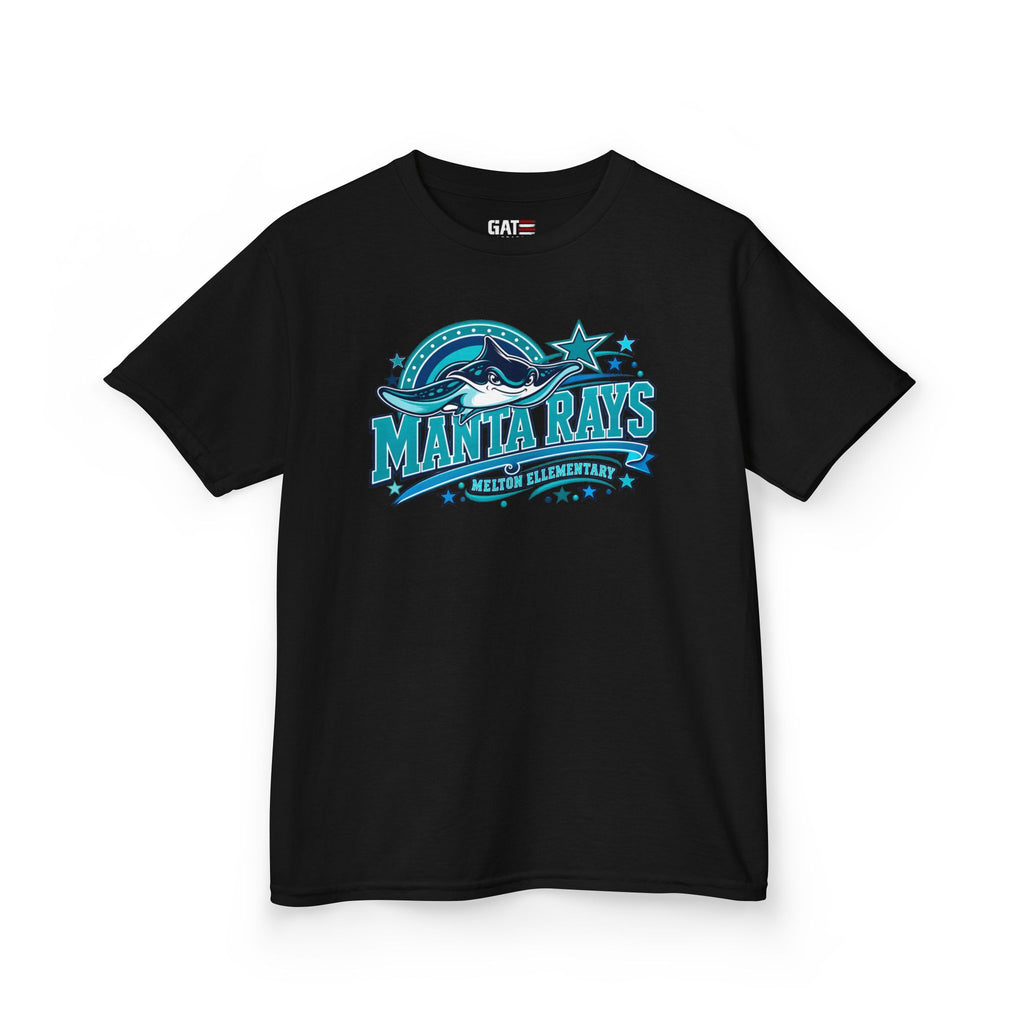 Melton Kids Tee — 'Manta Rays' Ocean Graphic Youth Tee