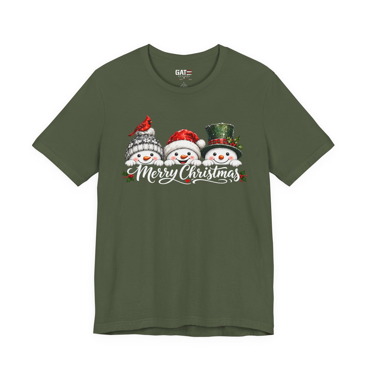 Merry Christmas Snowman Shirt - product mockup view 6