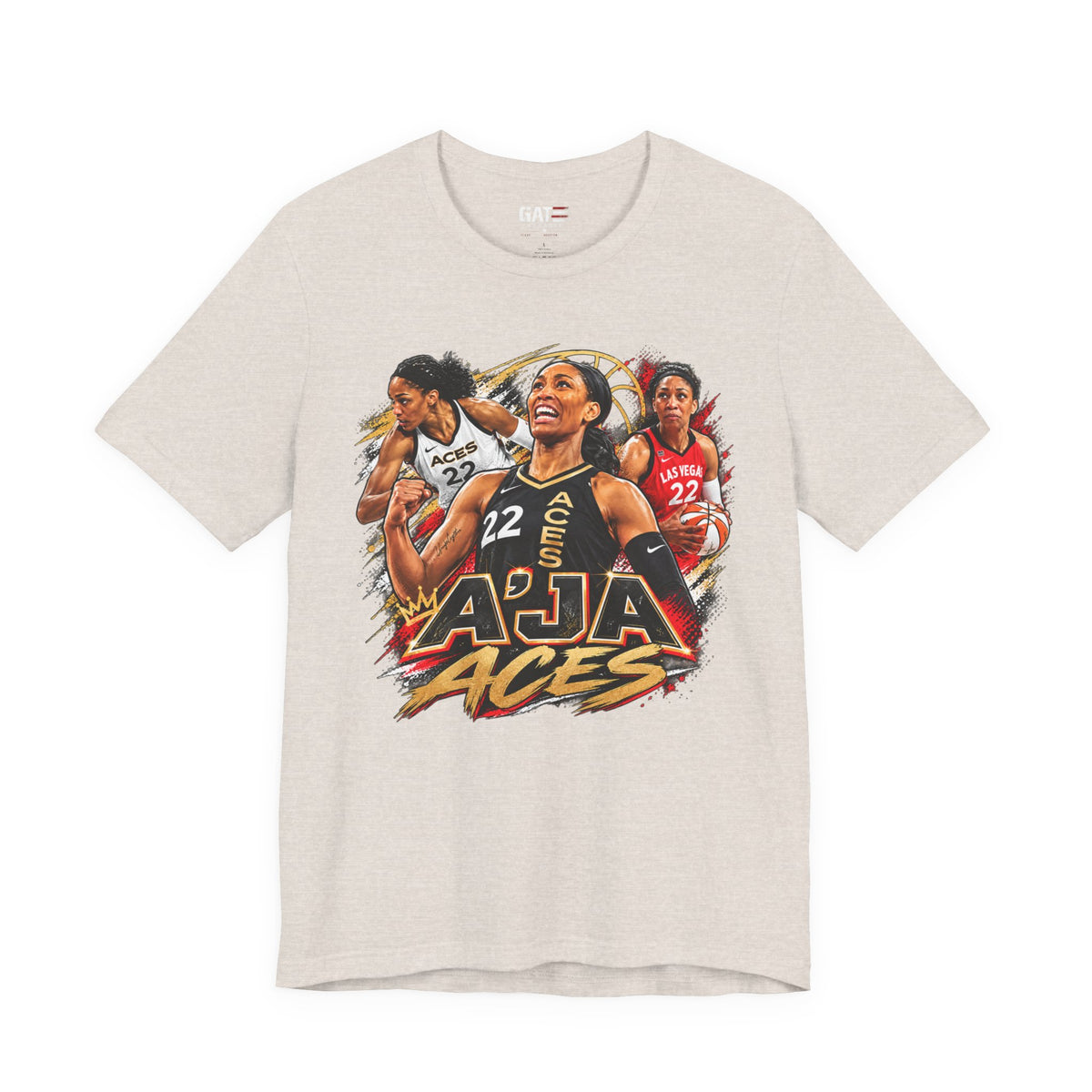 A'ja Wilson Las Vegas Aces Shirt – WNBA Basketball Graphic Tee product mockup 9