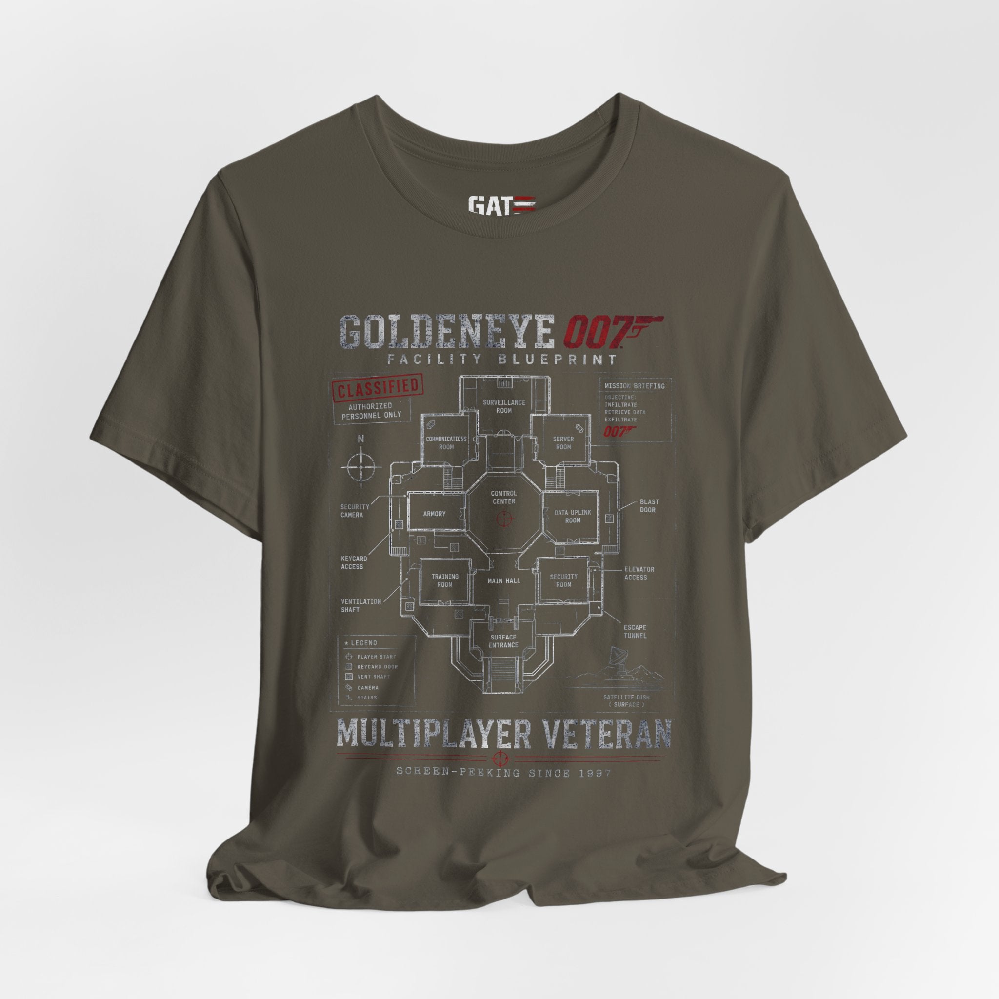 GoldenEye 007 Shirt, Retro Gaming Shirt, N64 Gamer Gift, 90s Gaming Shirt, Father's Day Gift for Him