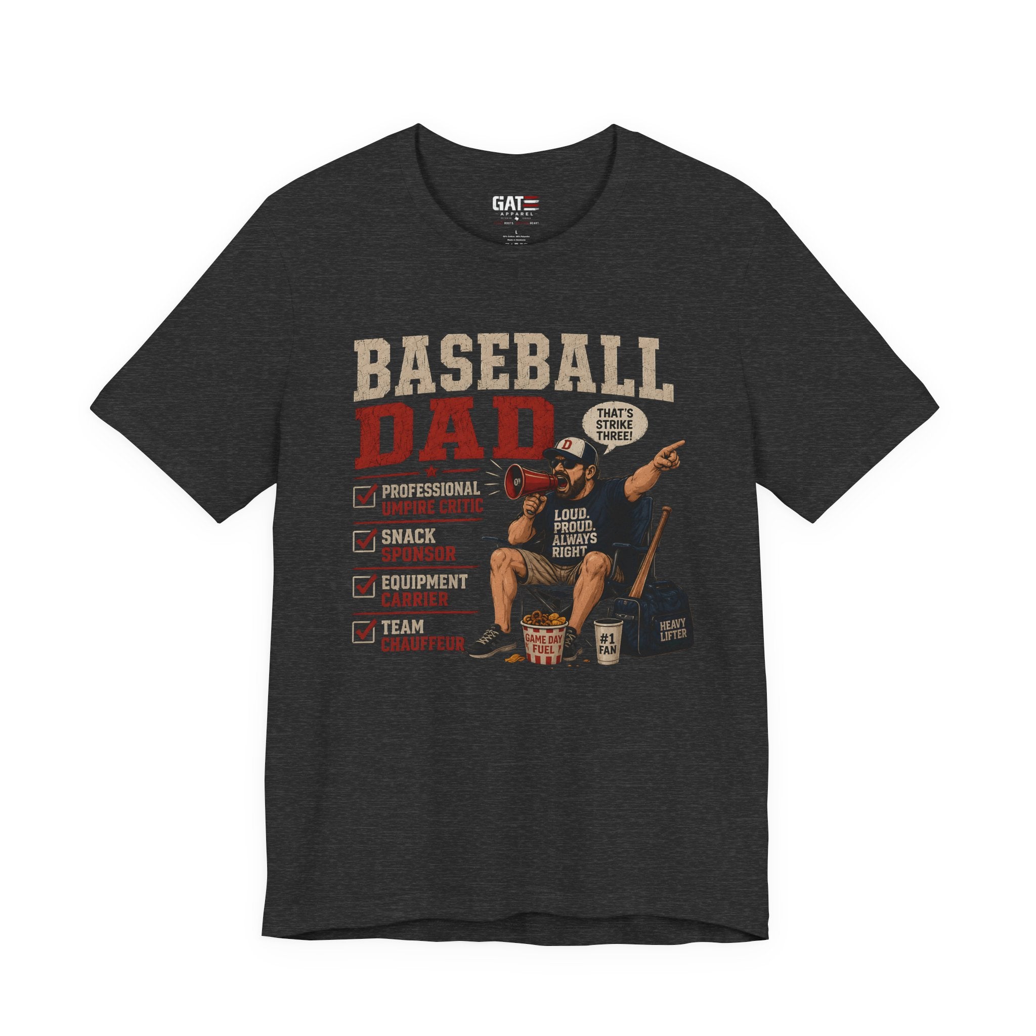 Baseball Dad Shirt, Funny Baseball Dad Gift, Travel Ball Dad Tee, Baseball Parent Shirt, Coach Dad Shirt, Game Day Dad Shirt