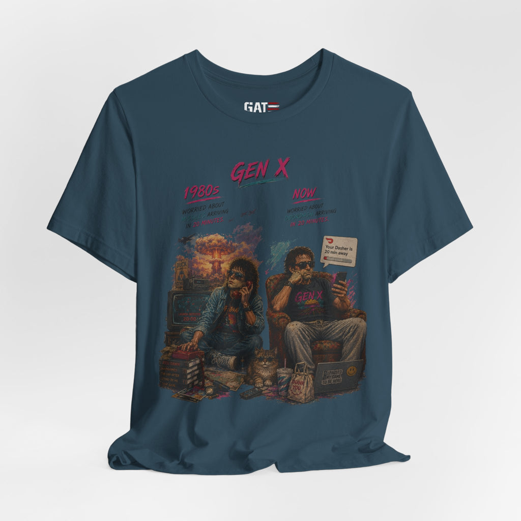 Gen X Retro Movie Night T-Shirt — Vintage 80s Pop Culture Tee
