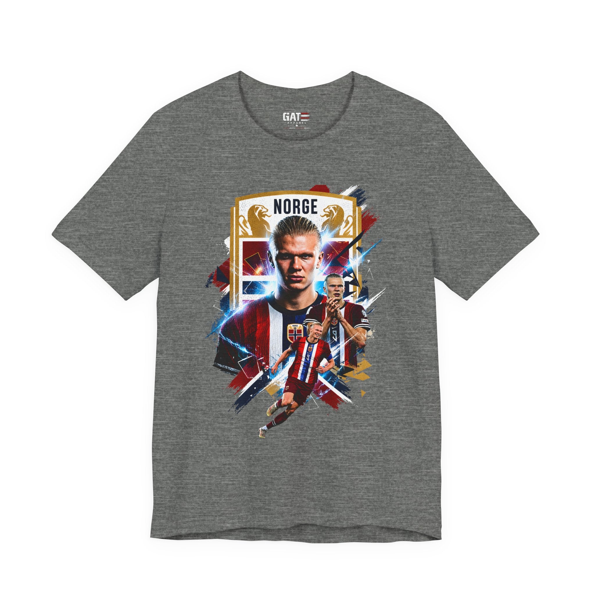Erling Haaland|Norwegian Soccer|Patriotic Football Graphic T-Shirt