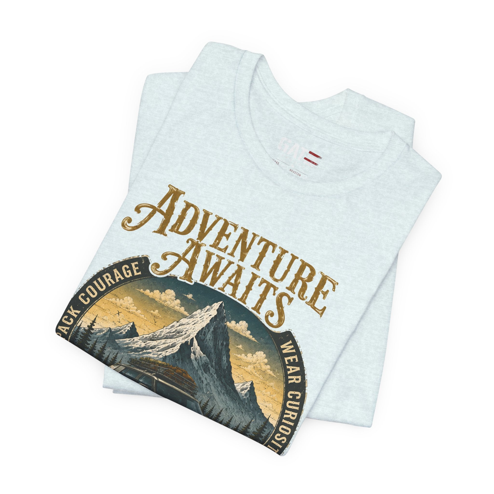 Adventure Awaits Shirt, Rivian Camping, Mountain Adventure Tee, Overlanding Shirt, Off Road SUV Graphic Tee, Outdoor, Nature Lover Shirt
