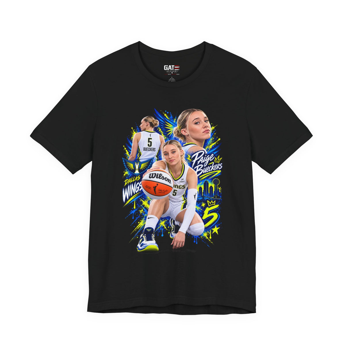 Paige Bueckers Dallas Wings basketball graphic T-shirt