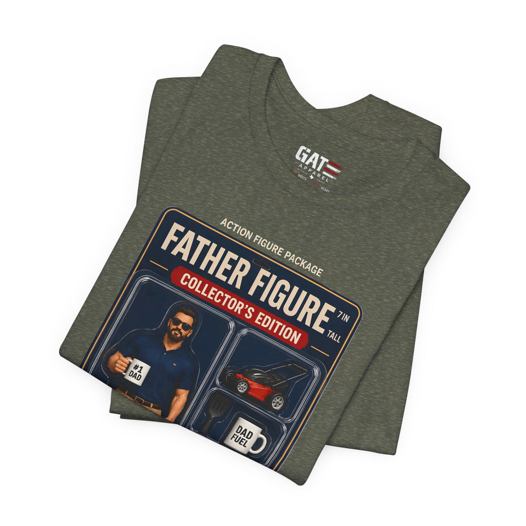 Father Figure Action Figure Shirt | Funny Dad Bod Tee | Collector's Edition Dad Shirt | Father's Day Gift for Dad | Dad Jokes Included