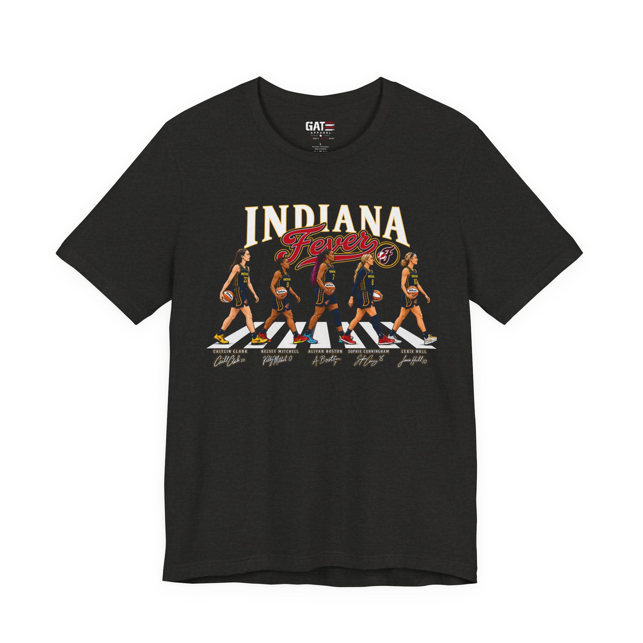 Indiana Fever Team Shirt|Caitlin Clark|Sophie Cunningham Retro Abbey Road Basketball Tee