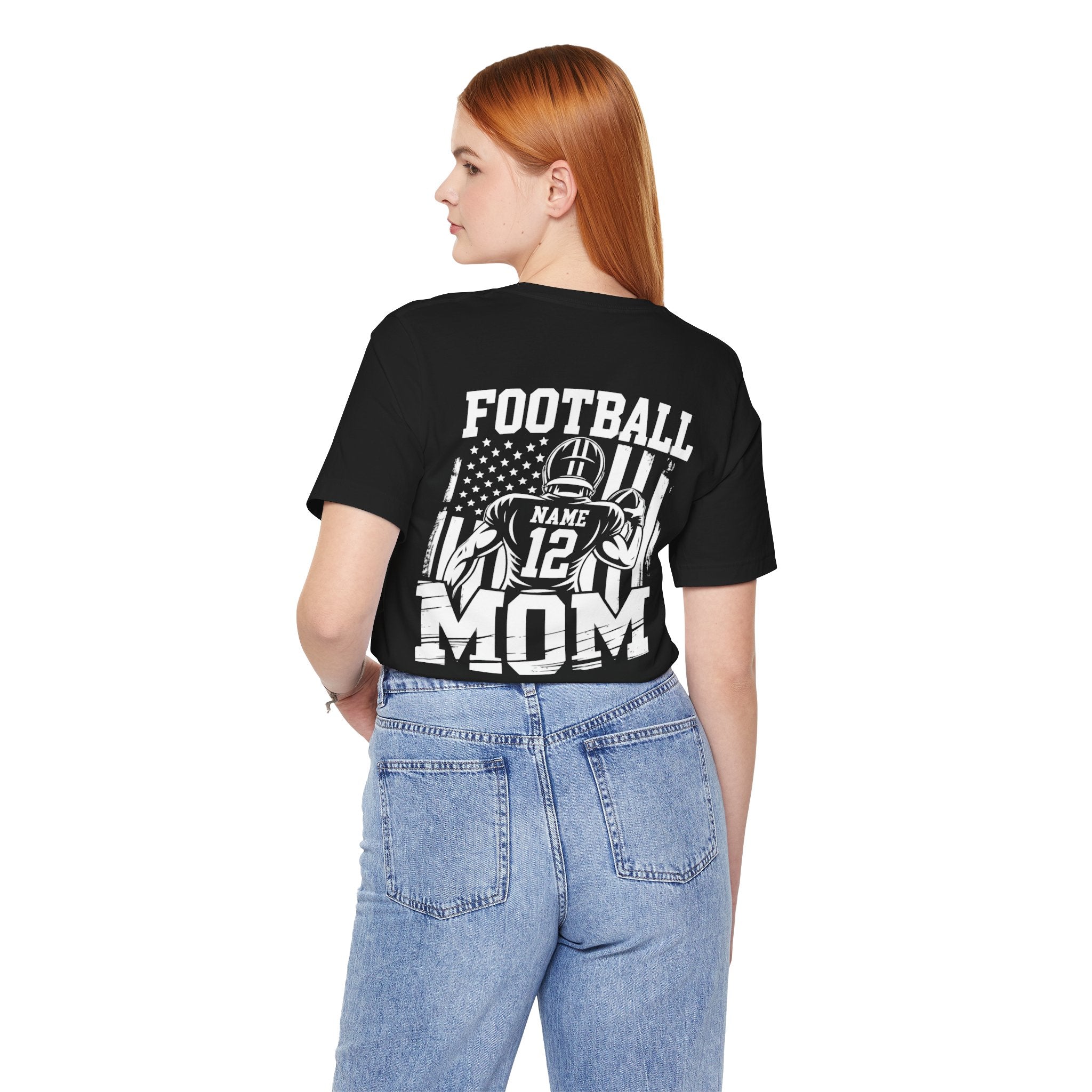 Football Mom Personalized Shirt Custom Player Name Number Game Day Tee