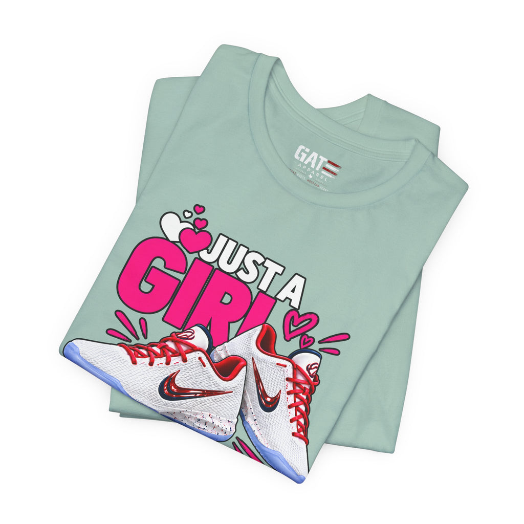 Caitlin Clark Caitlin 1s Just a Girl Sneaker Shirt | Style 4