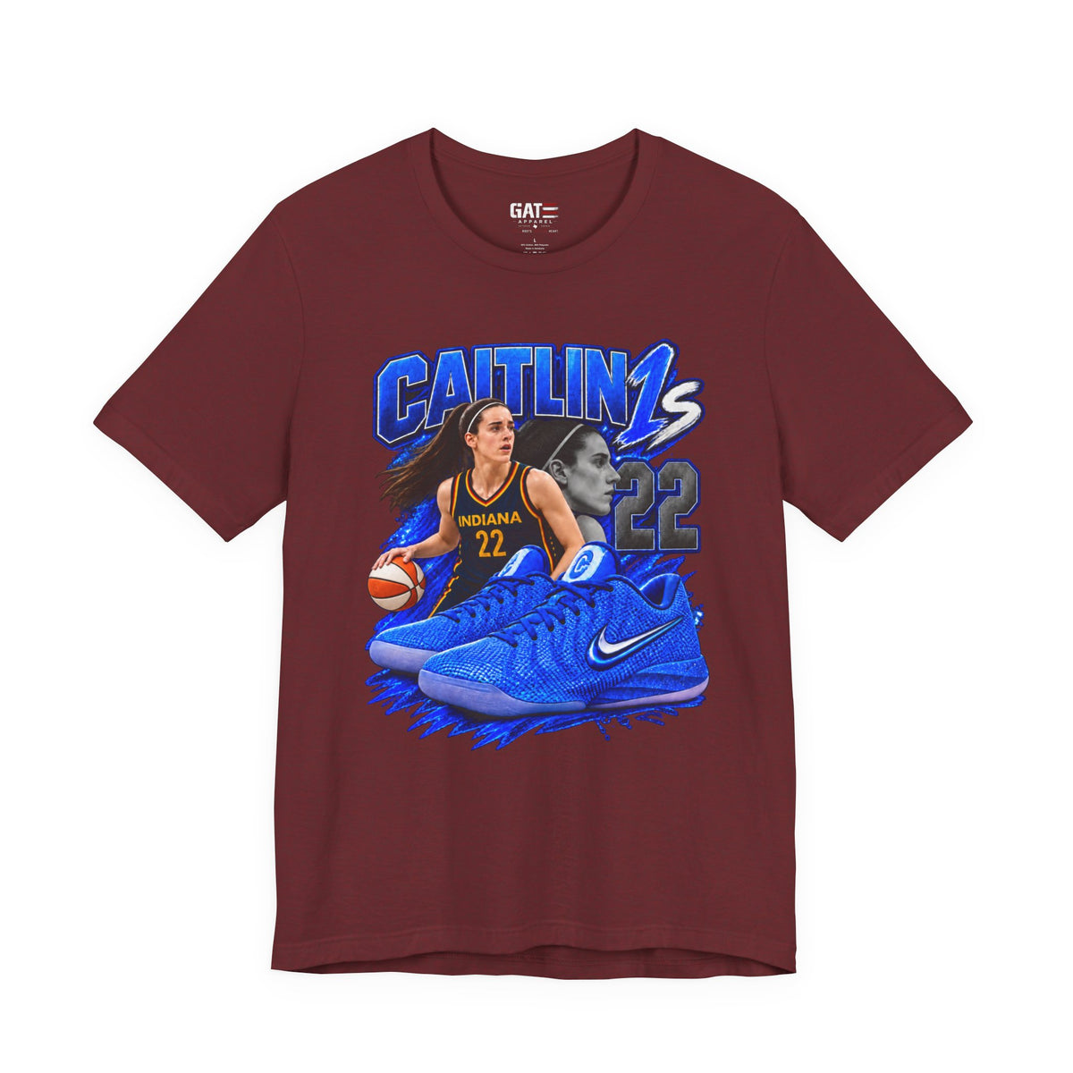 Caitlin Clark Caitlin 1s Racer Blue Classic Sneaker Shirt