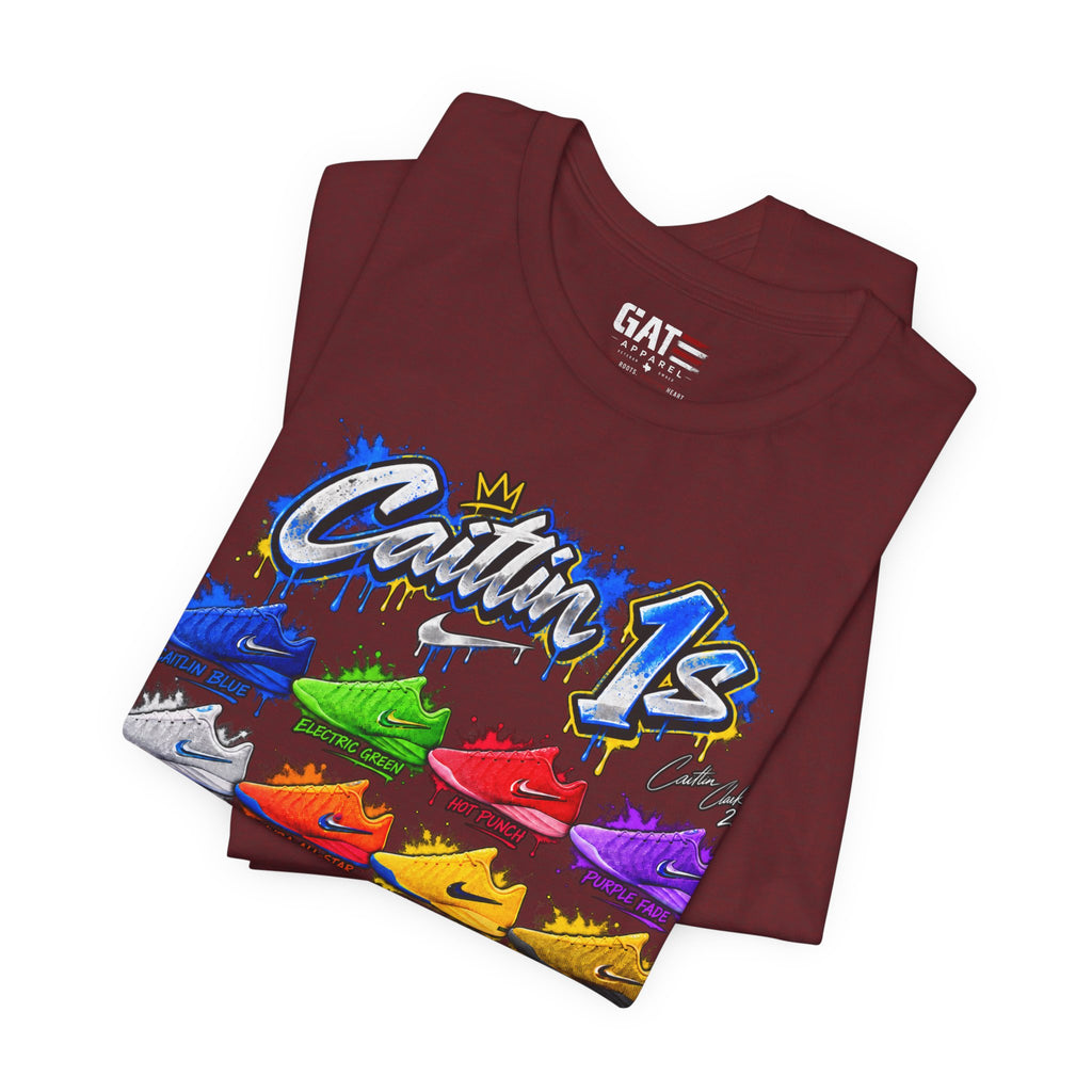 Caitlin Clark Caitlin 1s Sneaker Shirt | Indiana Fever Tee
