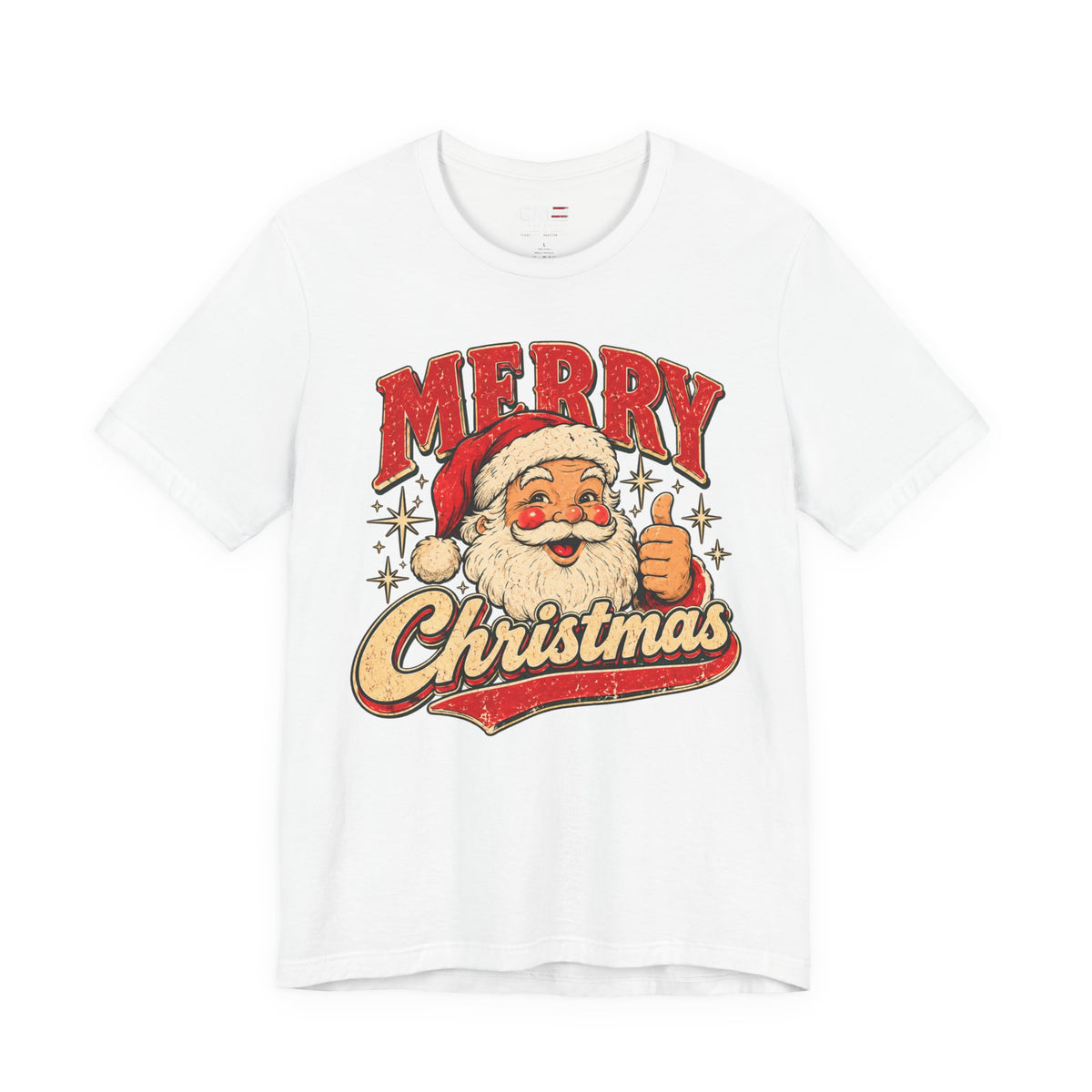 Vintage Santa graphic tee color mockup