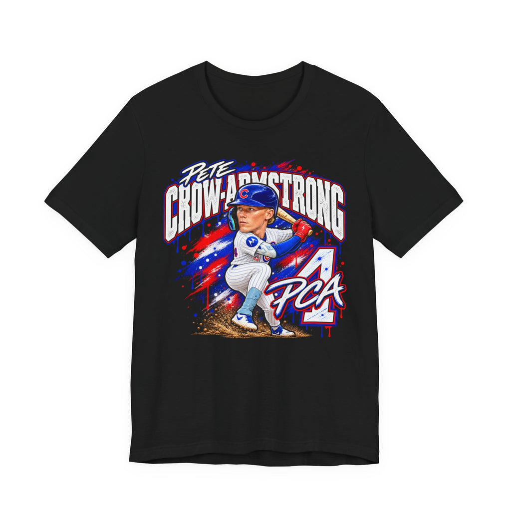 Chicago Cubs Pete Crow-Armstrong No. 4 Caricature T-Shirt - product image 1