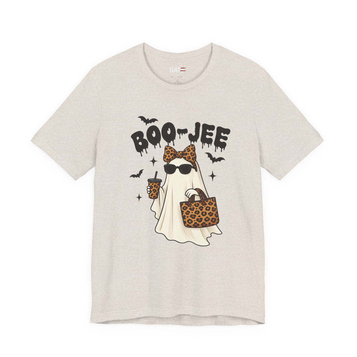 Boo-jee Ghost Shirt | Leopard Halloween Graphic Tee