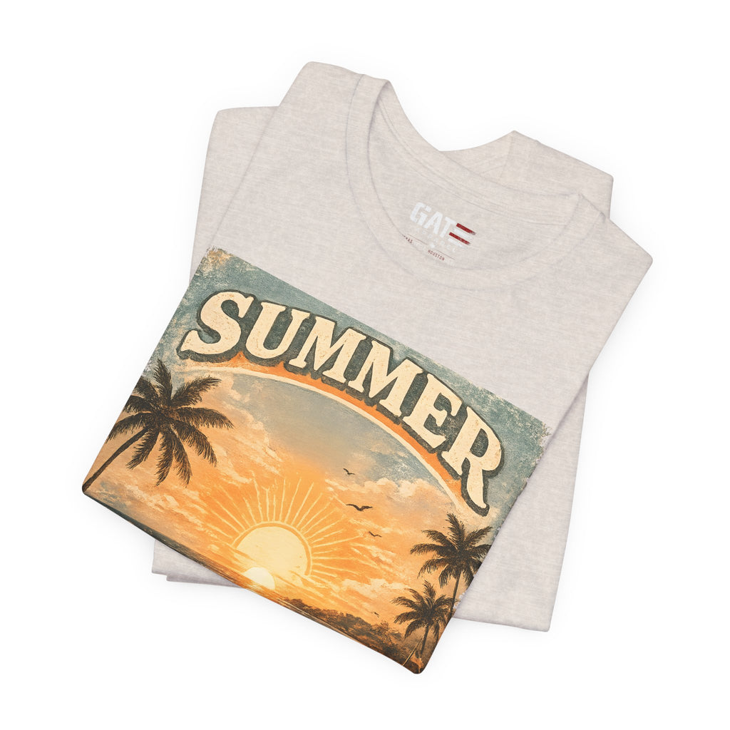 Du Bist Gut Genug Shirt, You Are Enough Tee, Summer Beach Sunset Graphic Shirt, German Quote Retro Aesthetic Tee