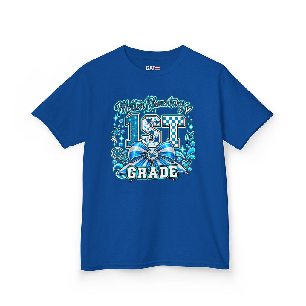 Melton 1st Grade Kids T‑Shirt — Ribbon Design