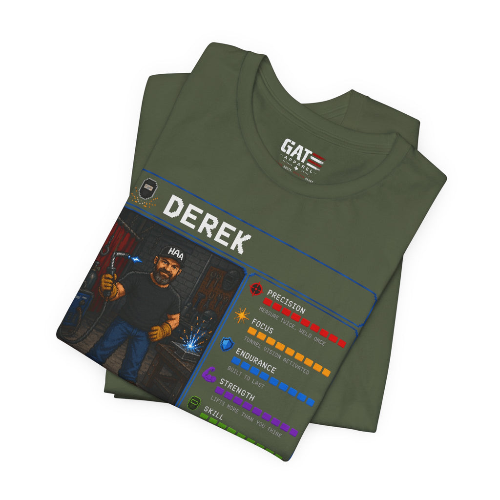 Custom Welder RPG Character Shirt| Personalized Welding Gift
