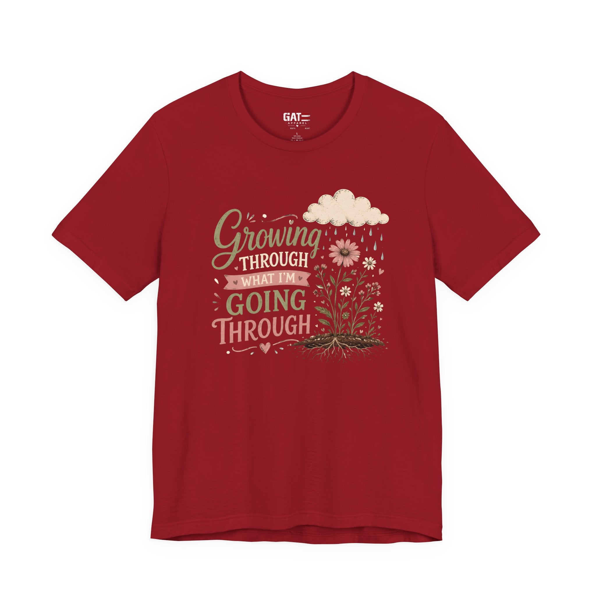 Motivational Christian Shirt for Women, Inspirational Growth Graphic Tee, Faith Encouragement Shirt, Floral Positive Mindset Gift