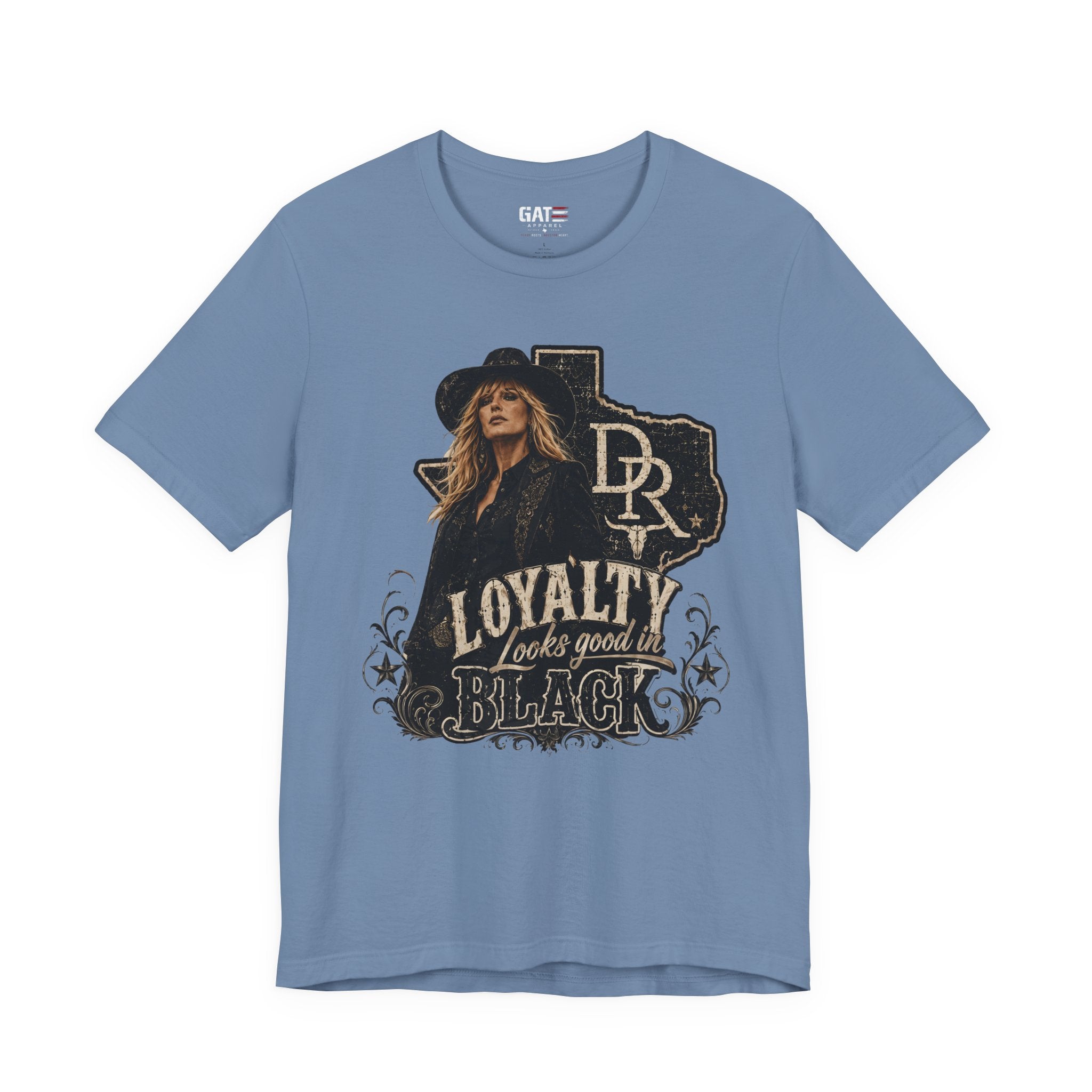 Beth Dutton|Loyalty Looks Good in Black Tee — Texas Country Music Graphic T-Shirt